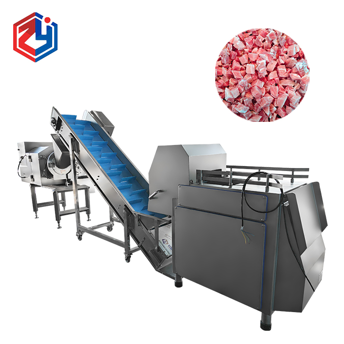 凍肉切丁生產線